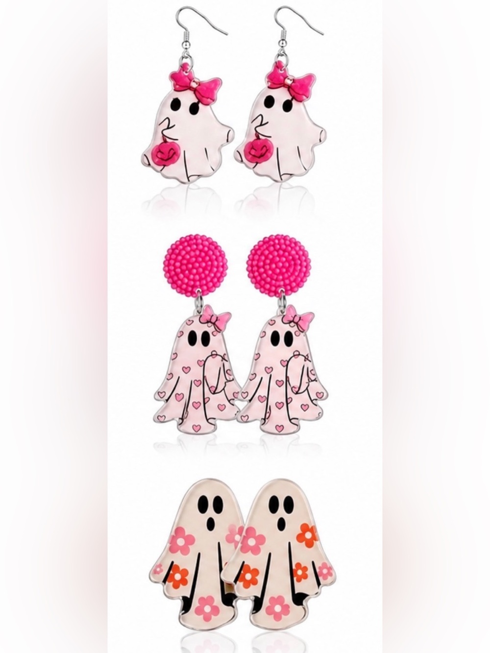 *BUY NOW* Acrylic Halloween Earrings - Choose 1 - Picture 2 of 8